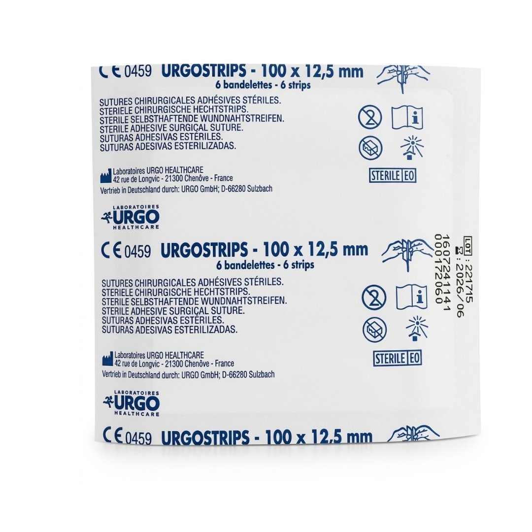 Urgo-Strips-100-x-1.25-mm-6-Strips.jpg Urgo Strips 100 x 1.25 mm 6 Strips – Image 1