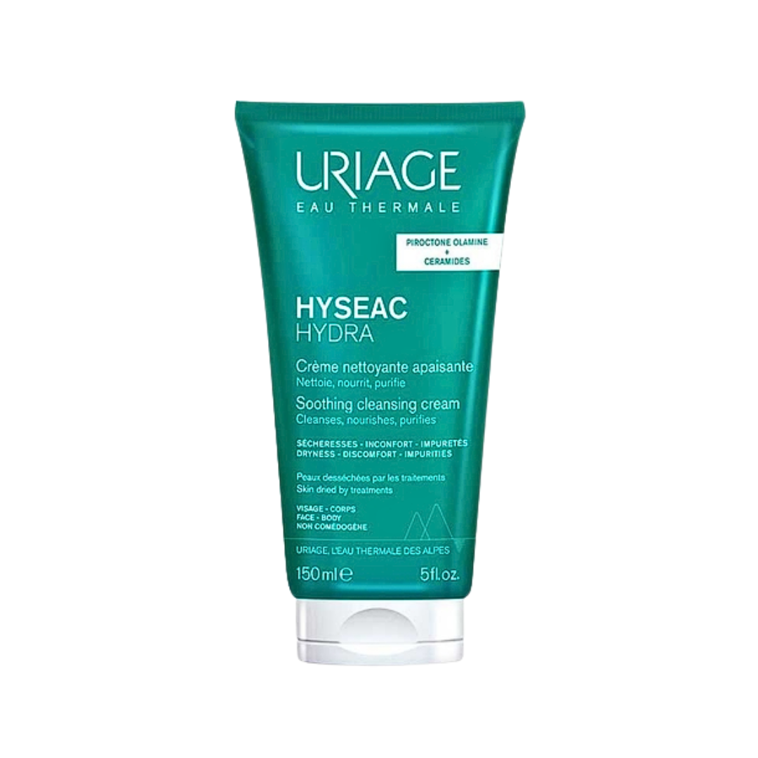 Uriage-Hyseac-Hydra-Creme-Nettoyant-apaisante-150ml.png Uriage Hyseac Hydra Creme Nettoyant Apaisante 150ml – Image 1