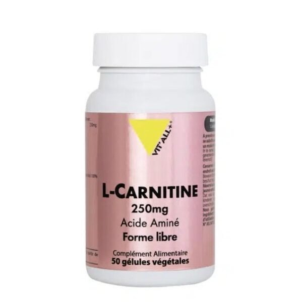 VITALL PLUS L CARNITINE 250MG 50 GELULES