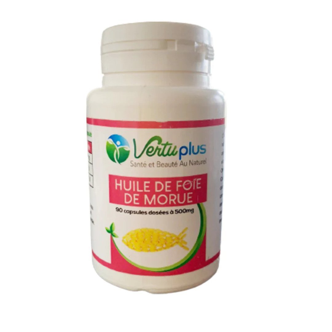 Vertu-plus-Huile-de-foie-de-morue-500mg-90-capsules.jpg Vertu Plus Huile de foie de morue 500mg 90 capsules – Image 1