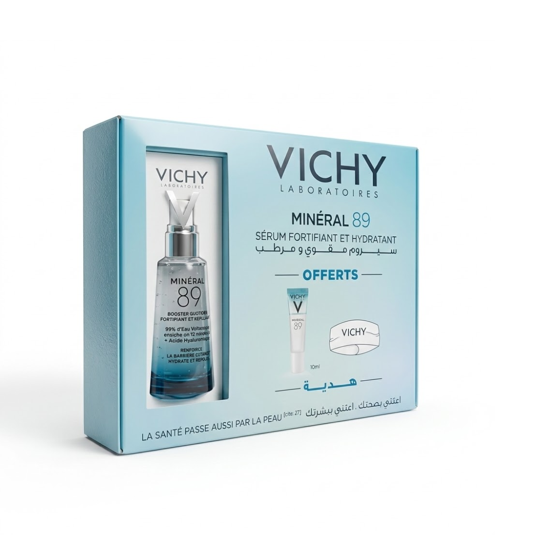 Vichy-Mineral-89-50mlMineral-10ml-Format-Voyage-Bandeau-Coffret.png Vichy Mineral 89 50ml+Mineral 10ml Format Voyage +Bandeau Coffret – Image 1