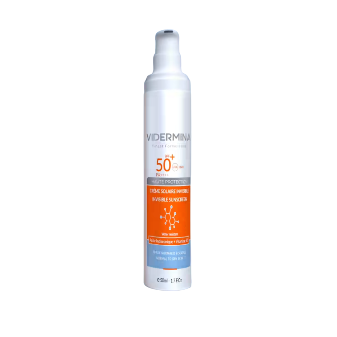 Vidermina-ecran-solaire-invisible-spf50-PS-50ml.png Vidermina Ecran Solaire Invisible Spf50+ 50ml – Image 1