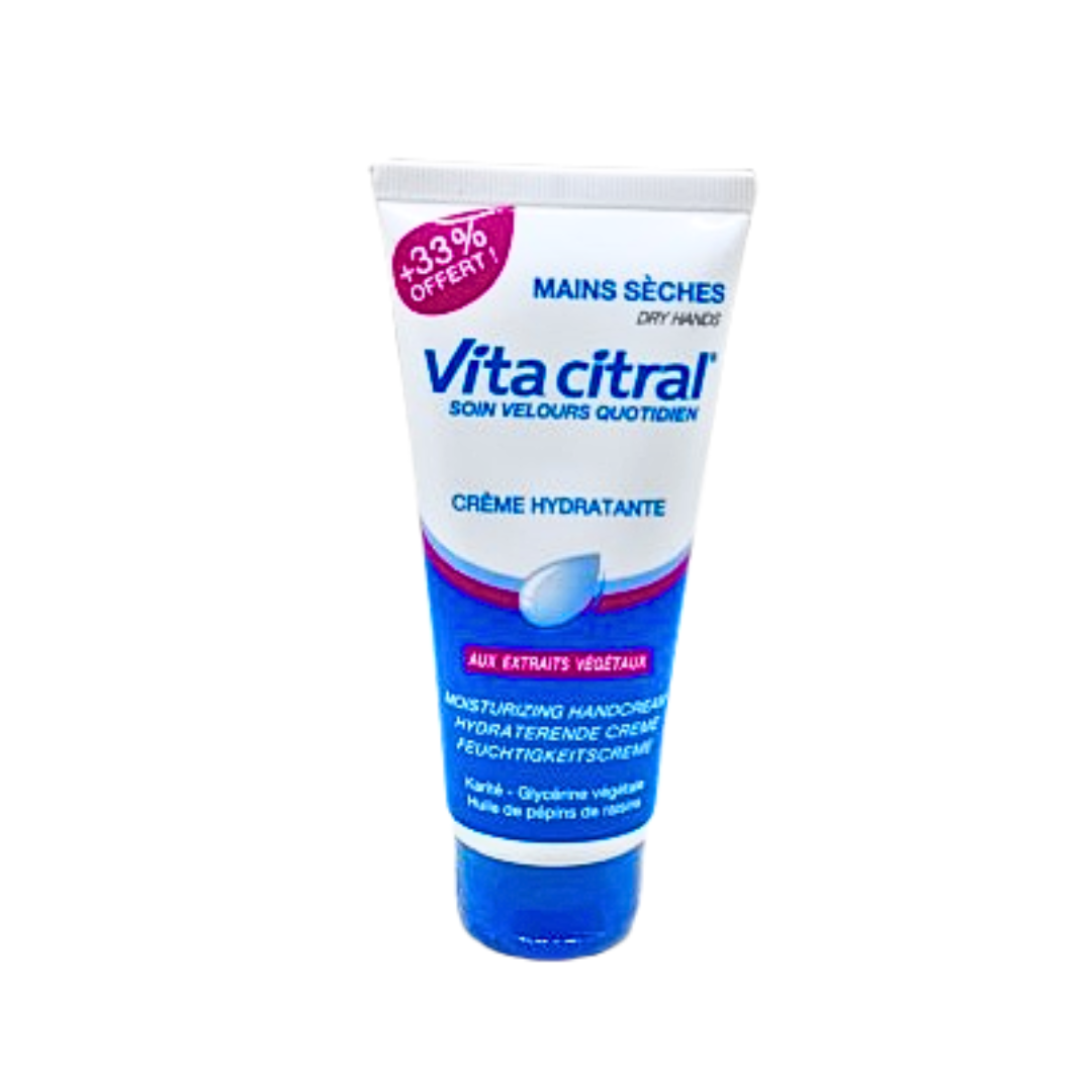 Vita-Citral-Creme-Hydratante-Mains-seches-Velours-100ml.png Vita Citral Creme Hydratante Mains seches Velours 100ml – Image 1