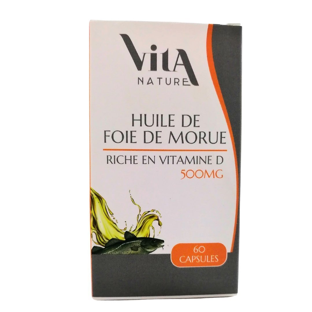 Vita-nature-huile-de-foie-de-morue-500mg-60-capsules-1.jpg Vita Nature Huile de foie de Morue 500mg 60 capsules – Image 1