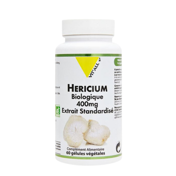 Vit&rsquo;all+ Hericium Biologique 400mg 60Gelules