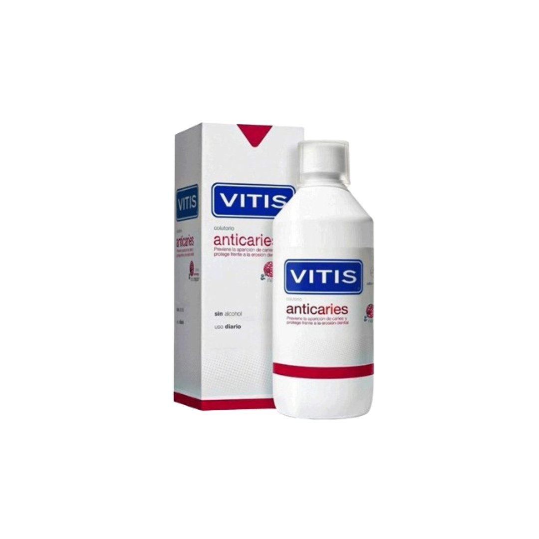 Vitis-bain-de-bouche-anticaries-mouthwash-500Ml.jpg Vitis Bain De Bouche Anticaries Mouthwash 500Ml – Image 1
