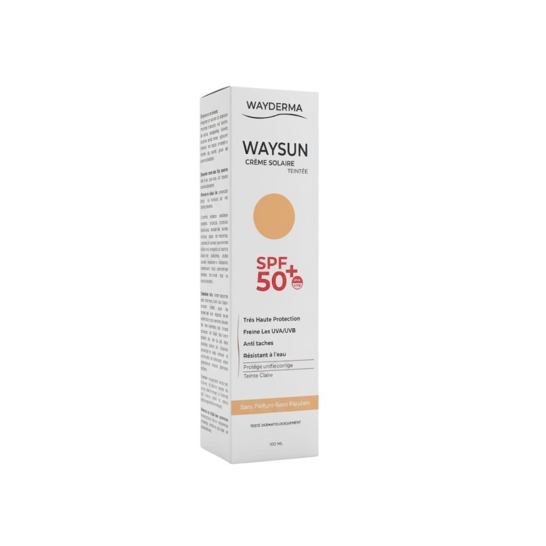 Way-Sun-Ecran-solaire-Teinte-spf50-100ml.jpg Way Sun Ecran solaire Teinte spf50+ 100ml – Image 1