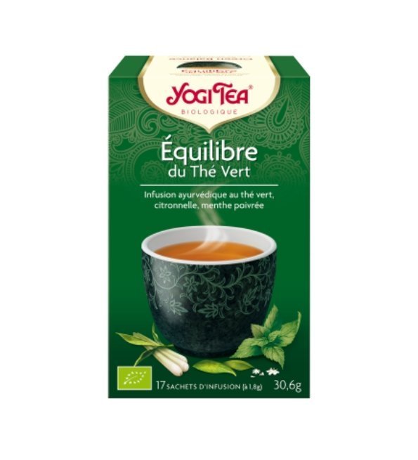 YOGI-TEA-EQUILIBRE-DU-THE-VERT-172G-1.jpg YOGI TEA EQUILIBRE DU THE VERT 17 X 2G – Image 1