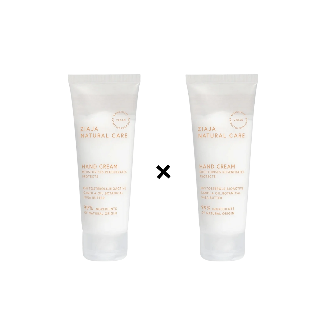 Ziaja-Natural-Care-Creme-Mains-2-x-75ml-Pack.png Ziaja Natural Care Creme Mains 2 x 75ml Pack – Image 1