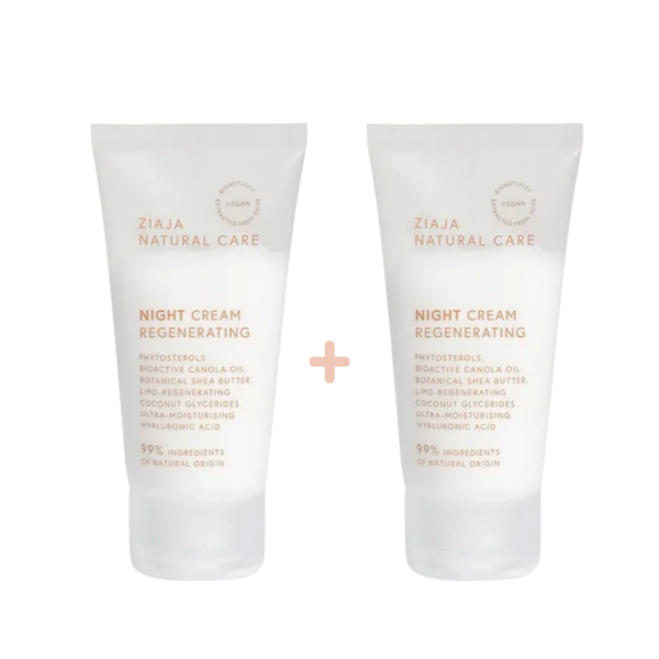 Ziaja Natural Care Creme de Nuit Regeneratrice 2 x 50ml Pack