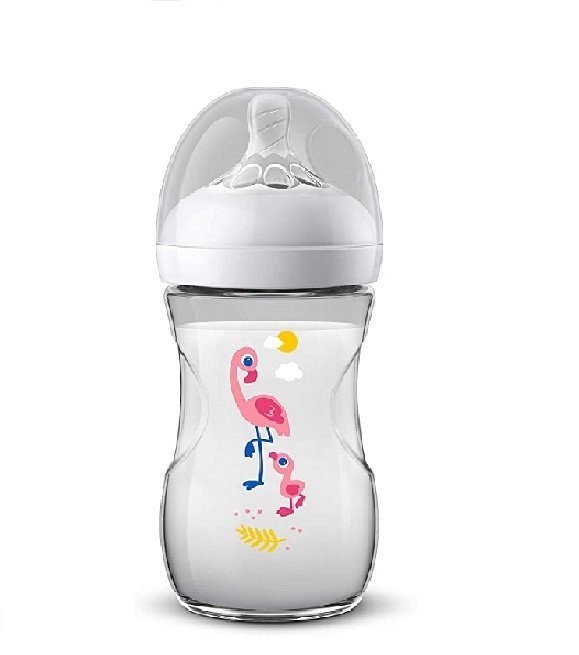 avent-biberon-flaming-1.jpg AVENT NATURAL BIBERON DEBIT LENT DES 1 MOIS Flaming 260ML – Image 1