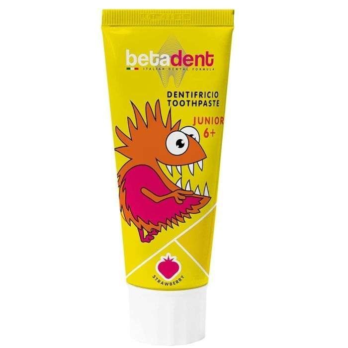 betadent-betadent-dentifrice-junior-6ans-gout-fraise-75-ml-dentifrices-enfants.jpg BETADENT DENTIFRICE JUNIOR 6+ FRAISE 75ML – Image 1