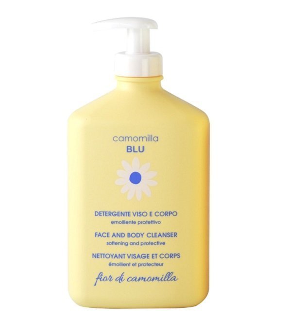 camomilla-blu-gel-camomille.jpg CAMOMILLA BLU NETTOYANT VISAGE ET CORPS FLEUR DE CAMOMILLE 500ml – Image 1