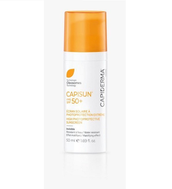 capisun-invisible.jpg Capiderma – Capisun Crème solaire invisible SPF50+ – 50 ml – Image 1