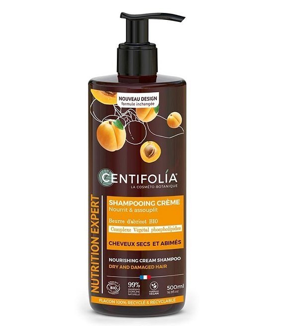 centifolia-shampoing-creme-cheveux-secs-1.jpg CENTIFOLIA SHAMPOING CRÈME NUTRITION Cheveux Secs et Abimes 500ml – Image 1