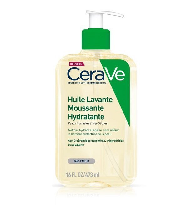 cerave_huile_lavante_473ml-1.jpg CeraVe Huile Lavante Moussante Hydratante Peau Très Sèche à Atopique | 473ml – Image 1