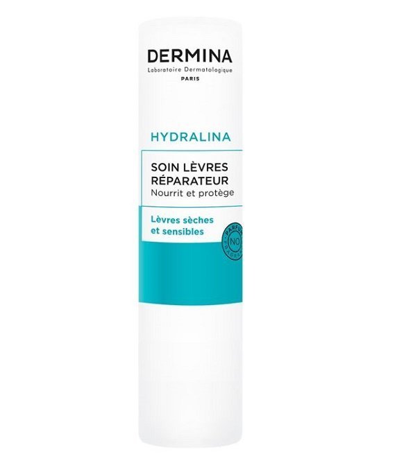 dermina-hydralina-1.jpg DERMINA SOIN LEVRES REPARATEUR – 4g – Image 1