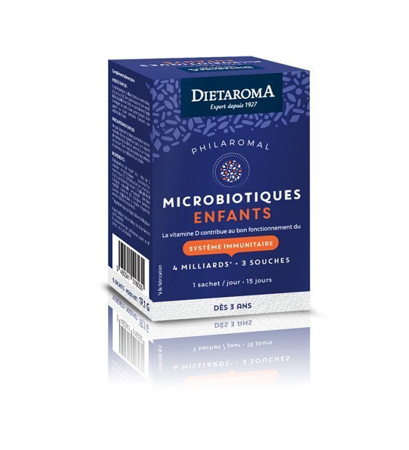 dietaroma-philaromal-junior-probiotiques.jpg Dietaroma Probiotiques Enfants 15 Sachets – Image 1