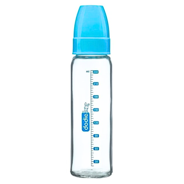Dodie Biberon Verre 240ml Bleu