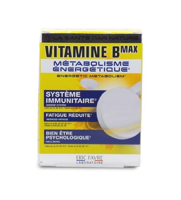 eric-favre-60g-1.jpg Eric favre complexe Vitamine B MAX 60 Comprimès – Image 1