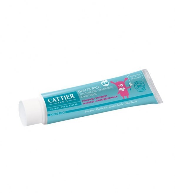 fr-1.jpg Cattier Dentifrice 2-6 ans Gout Framboise 50ml – Image 1