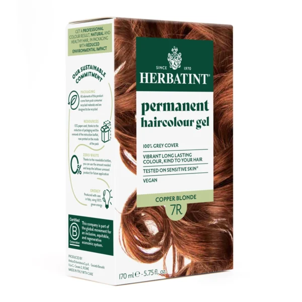 Herbatint Coloration Permanente Blond Cuivré 7R 170ml