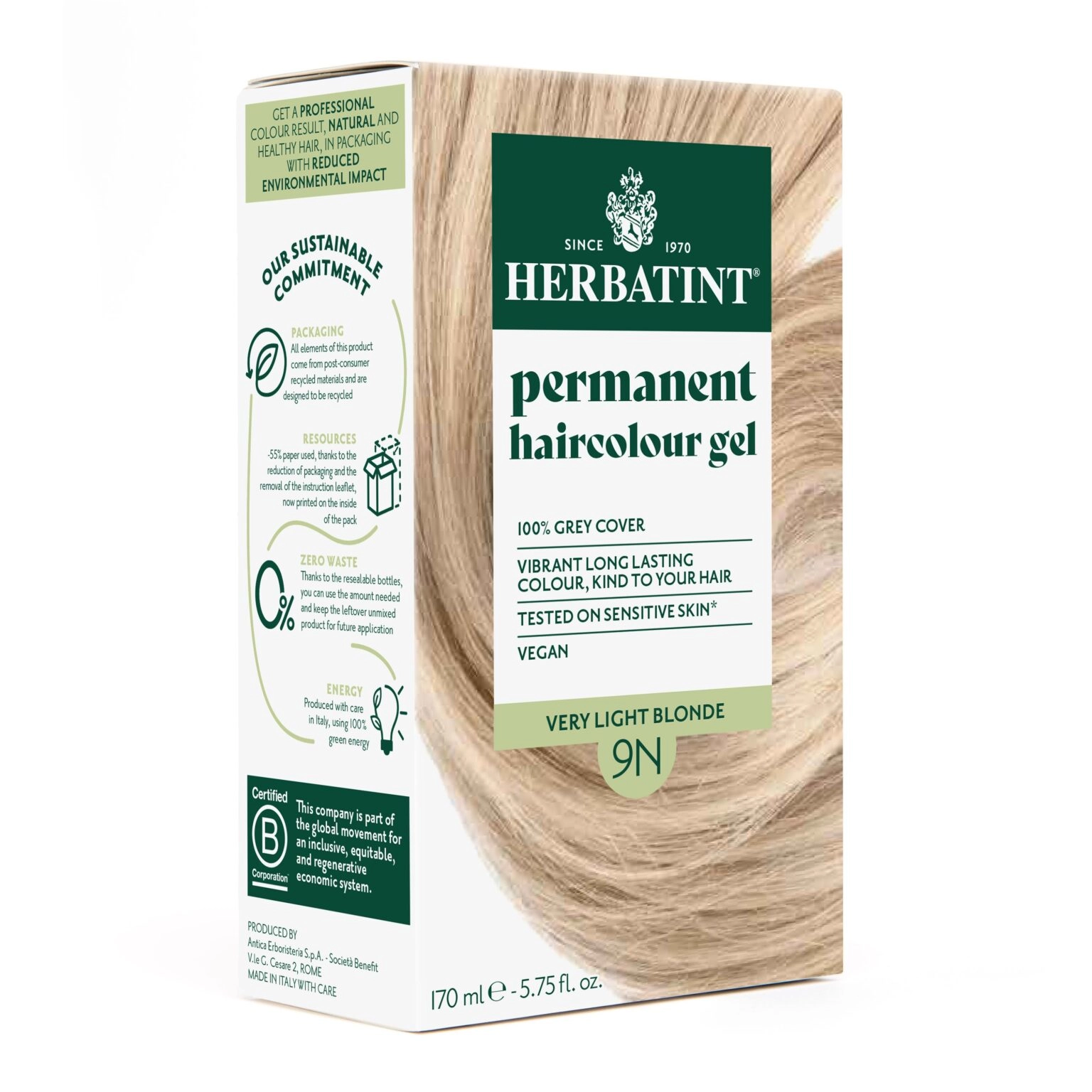 herbatint-coloration-cheveux-permanente-150ml-9n-blond-miel-1536x1536-1.webp Herbatint Coloration Permanente Blond Miel 9N 170ml – Image 1