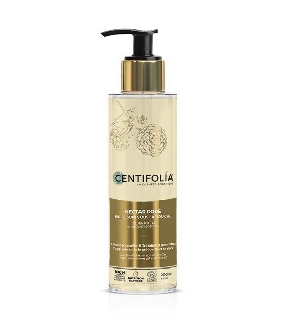 huile-soin-sous-la-douche-nectar-dore-centifolia-1.jpg CENTIFOLIA Nectar Doré HUILE SOIN SOUS LA DOUCHE 200ml – Image 1