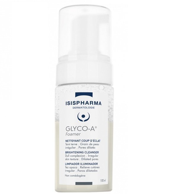 isis-pharma-glyco-a-foamer.jpg ISISPHARMA GLYCO-A Foamer Nettoyant Coup d’éclat 100ml – Image 1