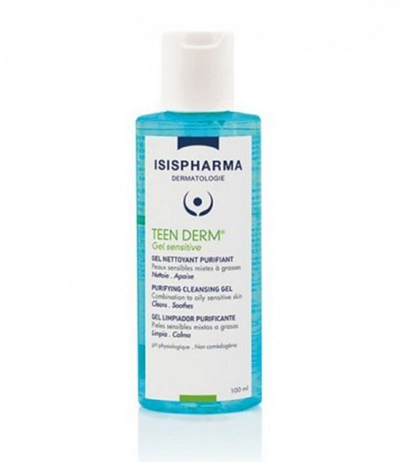 isispharma-teen-derm-gel-100ml.jpg ISISPHARMA TEEN DERM Gel Nettoyant Purifiant sensitive 100ml – Image 1