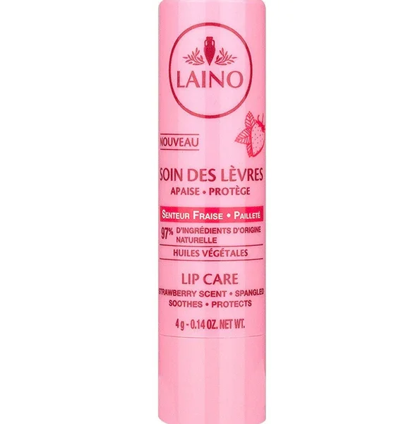 Laino Soin Des Lèvres Pailleté Senteur Fraise – 4 G
