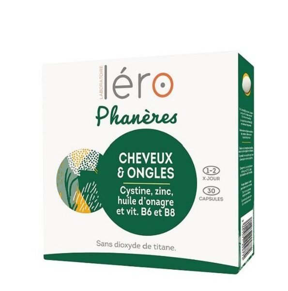 Léro Phanères Ongles Cassants & Chute de Cheveux – 30 Capsules