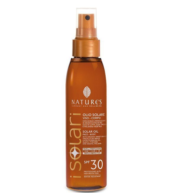 natures-OlioSolare30SPF.jpg Natures Isolari Huile Solaire Spray Spf30 150ml – Image 1