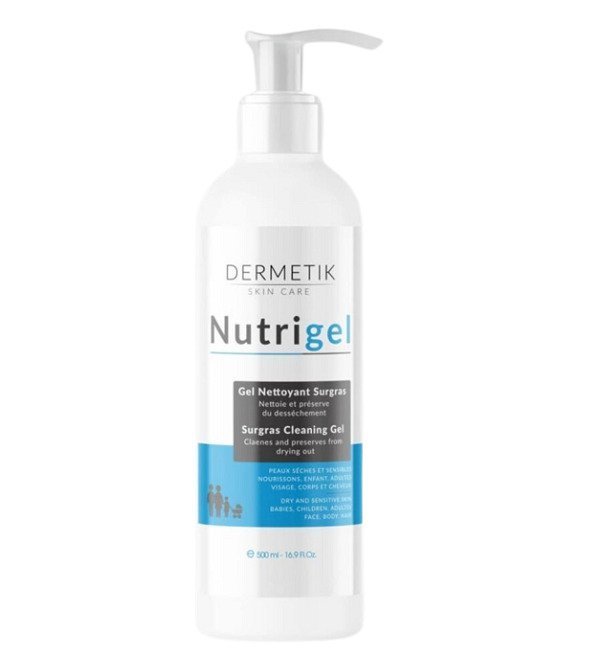 nutrigel-500-removebg-preview.jpg Dermetik-Nutrigel gel Nettoyant surgras Doux 500ml – Image 1
