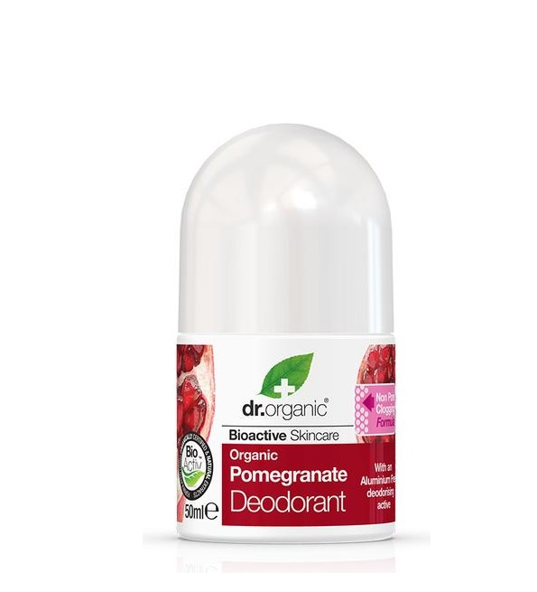 pomegranate_deodorant-drorganic-1.png Dr Organic Déodorant à La Grenade 50Ml – Image 1
