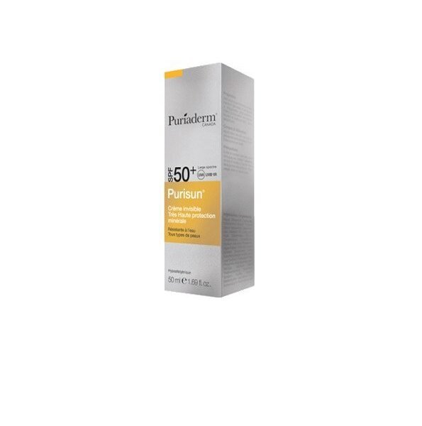 Puriaderm Purisun crème solaire invisible SPF 50+