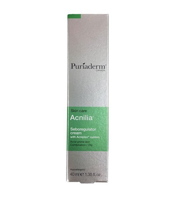 puriaderm-acnilia-1.jpg Puriaderm Acnilia crème seboregulatrice 40ml – Image 1