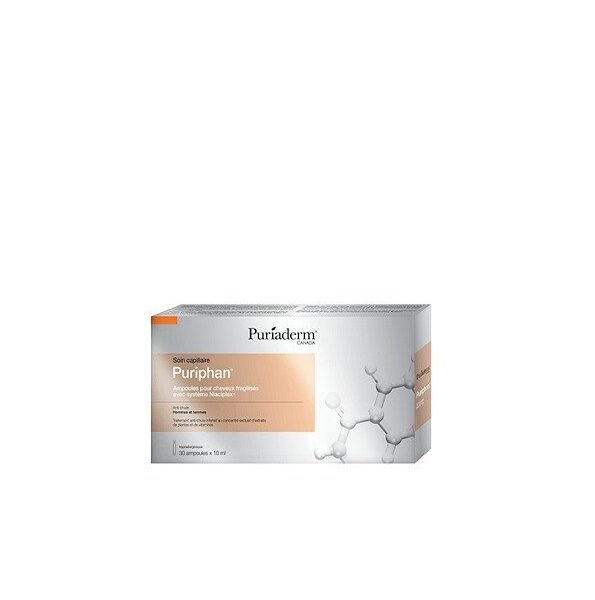 Puriaderm Puriphan Ampoules Cheveux Fragilisés 30 Ampoules*10 ml