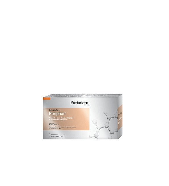 puriphan_ampoules.jpg Puriaderm Puriphan Ampoules Cheveux Fragilisés 30 Ampoules*10 ml – Image 1