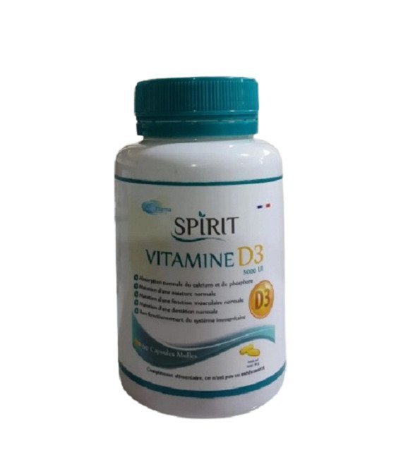 spirit-vitamined3.jpg Spirit Vitamine D3 60 Capsules – Image 1