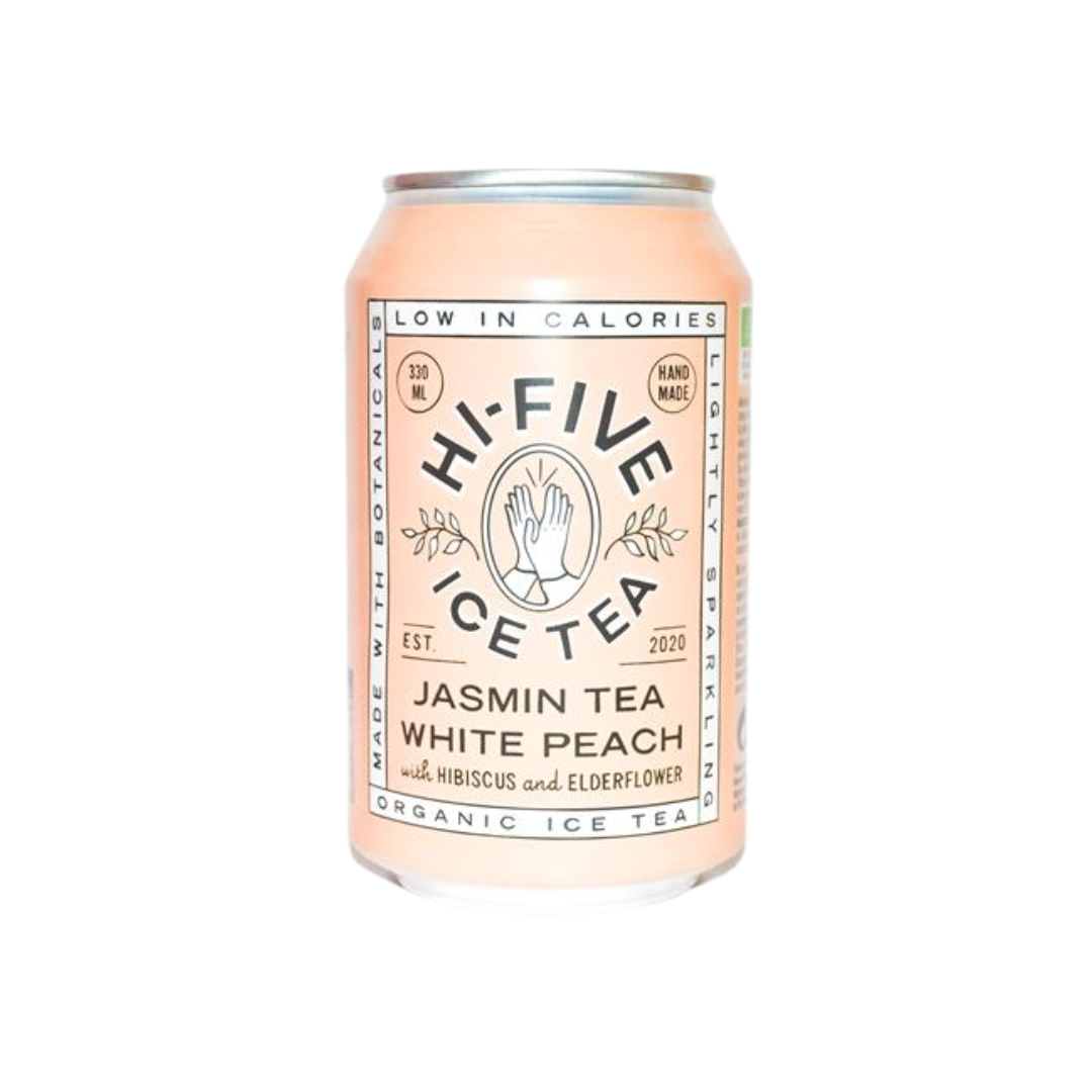testes-22.png HI-FIVE ICE TEA PEACH BLANCHE THE JASMIN 330ML – Image 1