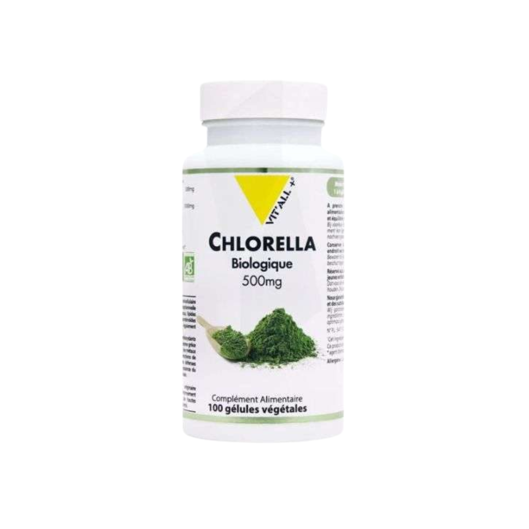 testes-34.png VIT’ALL+ Chlorella 500mg 100 gelules – Image 1