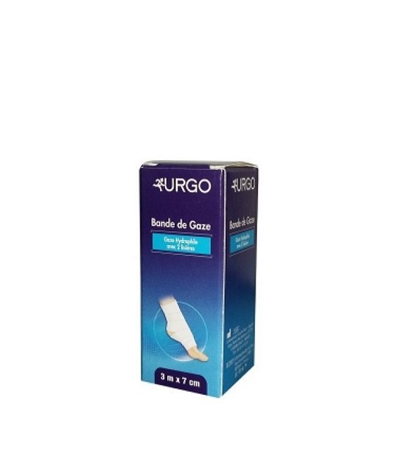 urgo-bande-de-gaze-hydrophile-3mx7cm-1.jpg Urgo Bande De Gaze 3*7Cm – Image 1