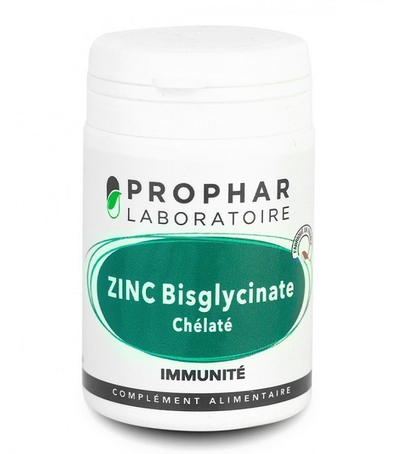 zinc-bisglycinate-1.jpg PROPHAR Zinc Bisglycinate 50 Gelules – Image 1